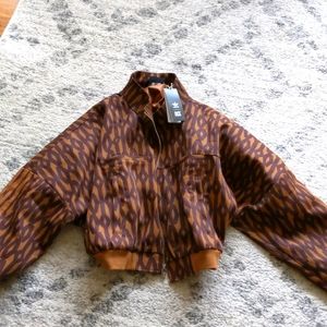 Ivy Park Crop Monogram Track Jacket